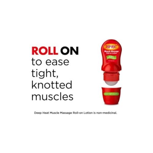SIX Packs of Deep Heat Muscle Massage Roll-On Lotion 50ml