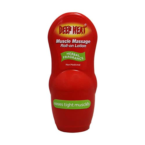 SIX Packs of Deep Heat Muscle Massage Roll-On Lotion 50ml