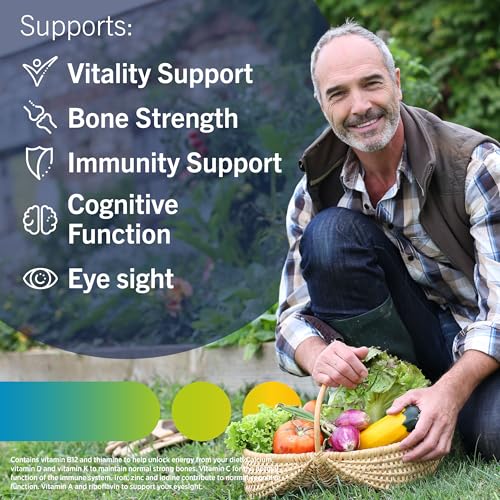 Centrum Advance 50+ Multivitamin Tablets for Men and Women, 100 Tablets, Vitamins with 24 Essential Nutrients, including Vitamin C, D, and Zinc