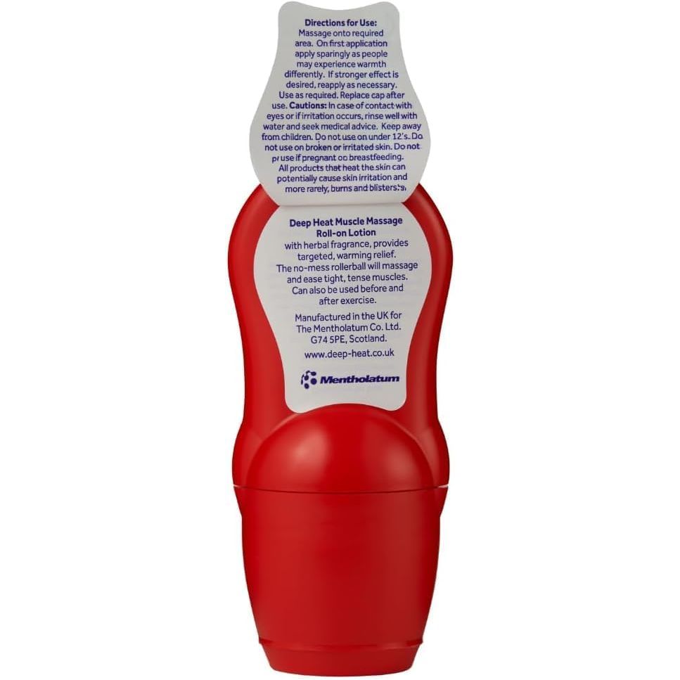 SIX Packs of Deep Heat Muscle Massage Roll-On Lotion 50ml
