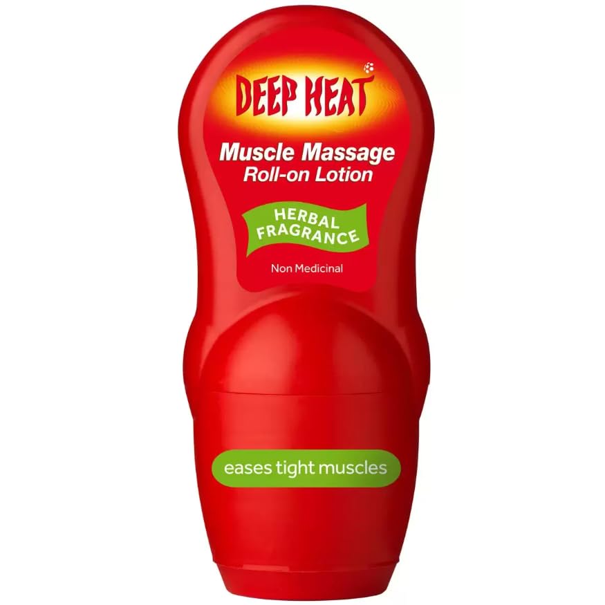 SIX Packs of Deep Heat Muscle Massage Roll-On Lotion 50ml