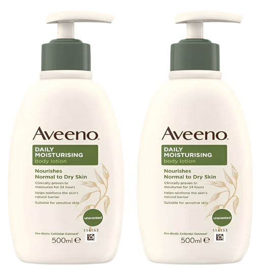 Aveeno Daily Moisturising Body Lotion Bundle (2 x 500ml)