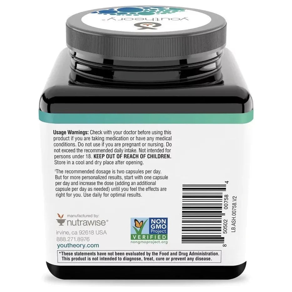 Youtheory Ashwagandha 1000mg Supplement 150 Tablets