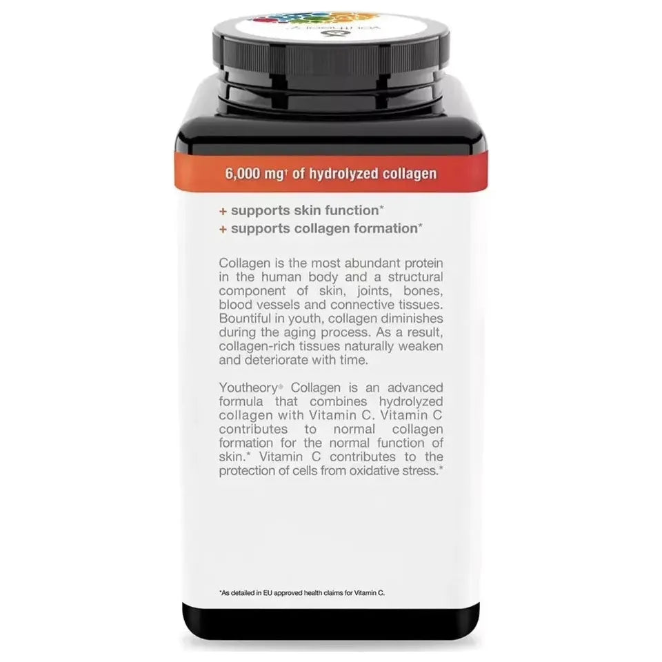 Youtheory Collagen Vitamins 390 Tablets Skin Hair Nail Formula 6000mg
