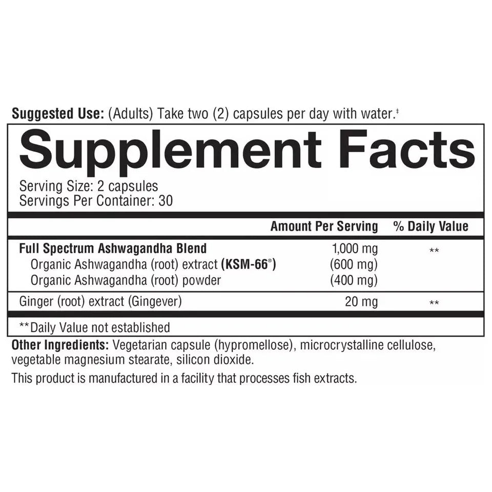 Youtheory Ashwagandha 1000mg Supplement 150 Tablets