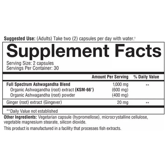Youtheory Ashwagandha 1000mg Supplement 150 Tablets