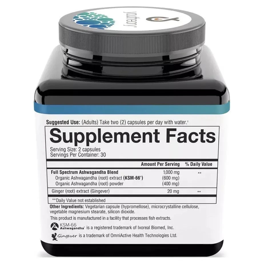 Youtheory Ashwagandha 1000mg Supplement 150 Tablets